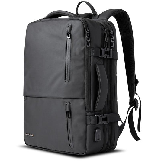 KINGSLONG Large 40L Travel Backpack Carry-On Luggage,Expandable 17 Inch Laptop Bag with USB Port Smart Organized Water-Resistant Weekender Bag for Man Women
